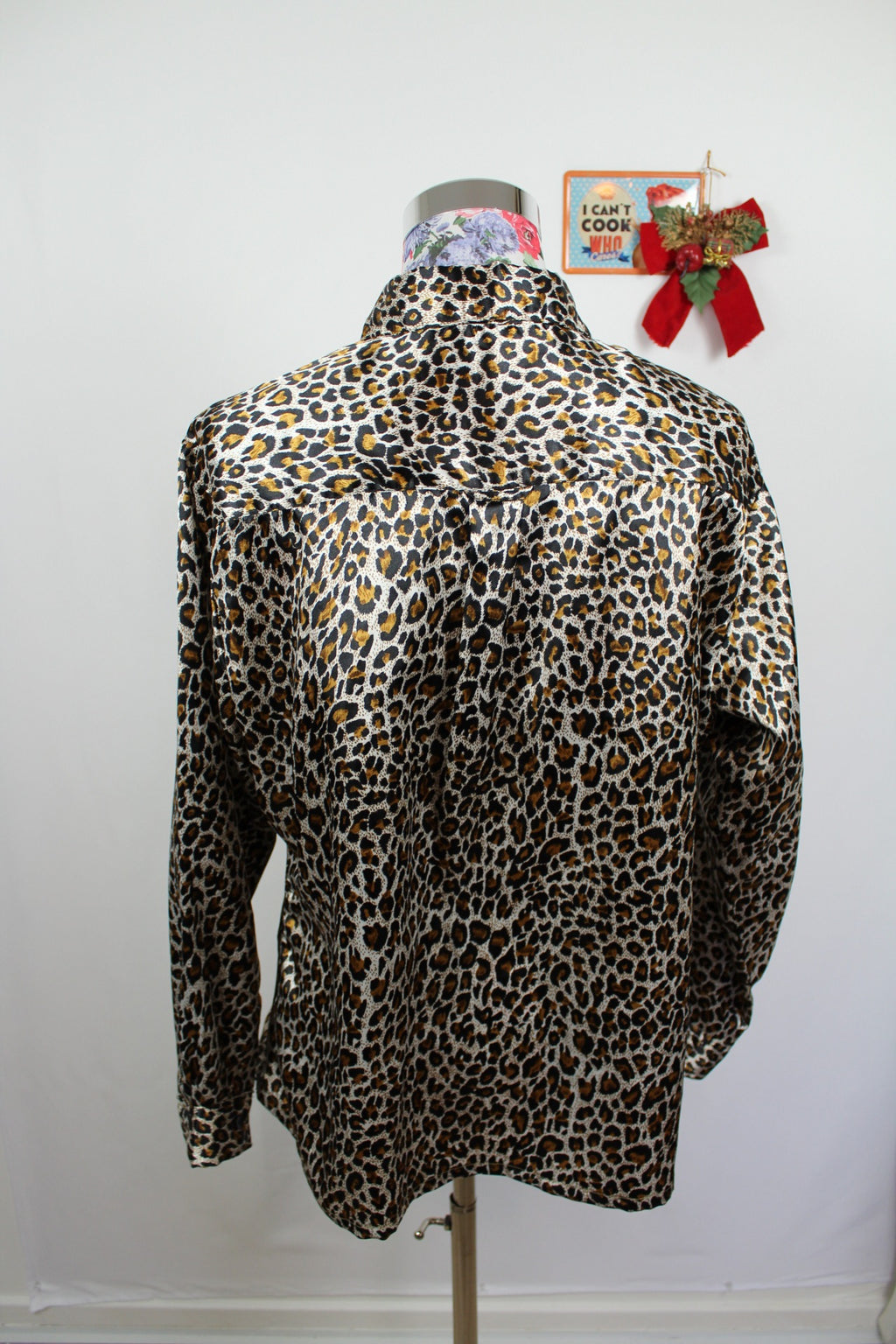 ✨Chemise vintage 90's imprimée léopard satiné✨