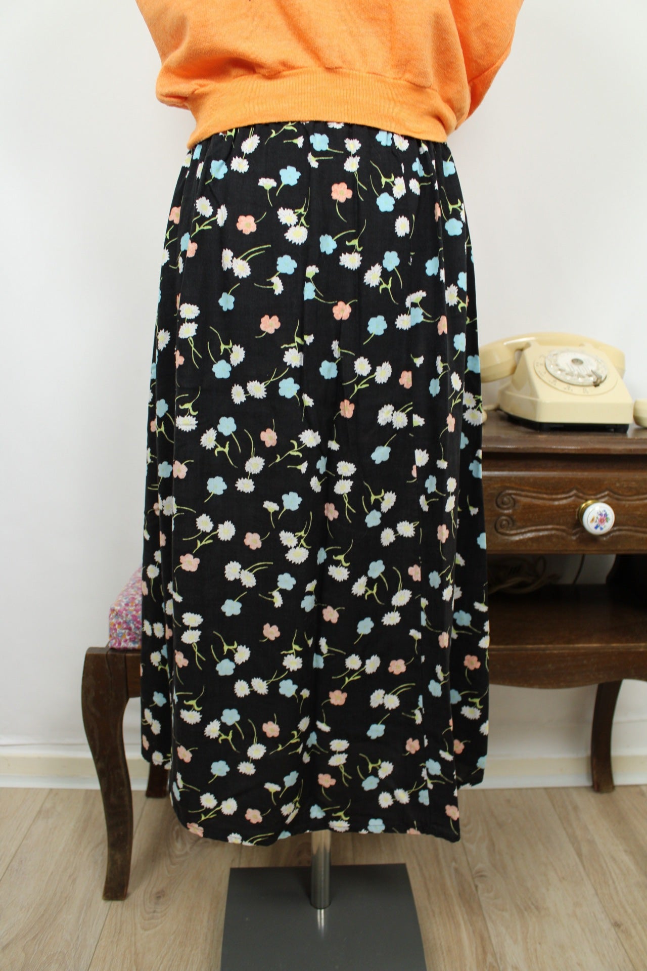 🍒🌸Jupe vintage 90's Daxon imprimé fleuri - Taille 36 à 40🌸🍒