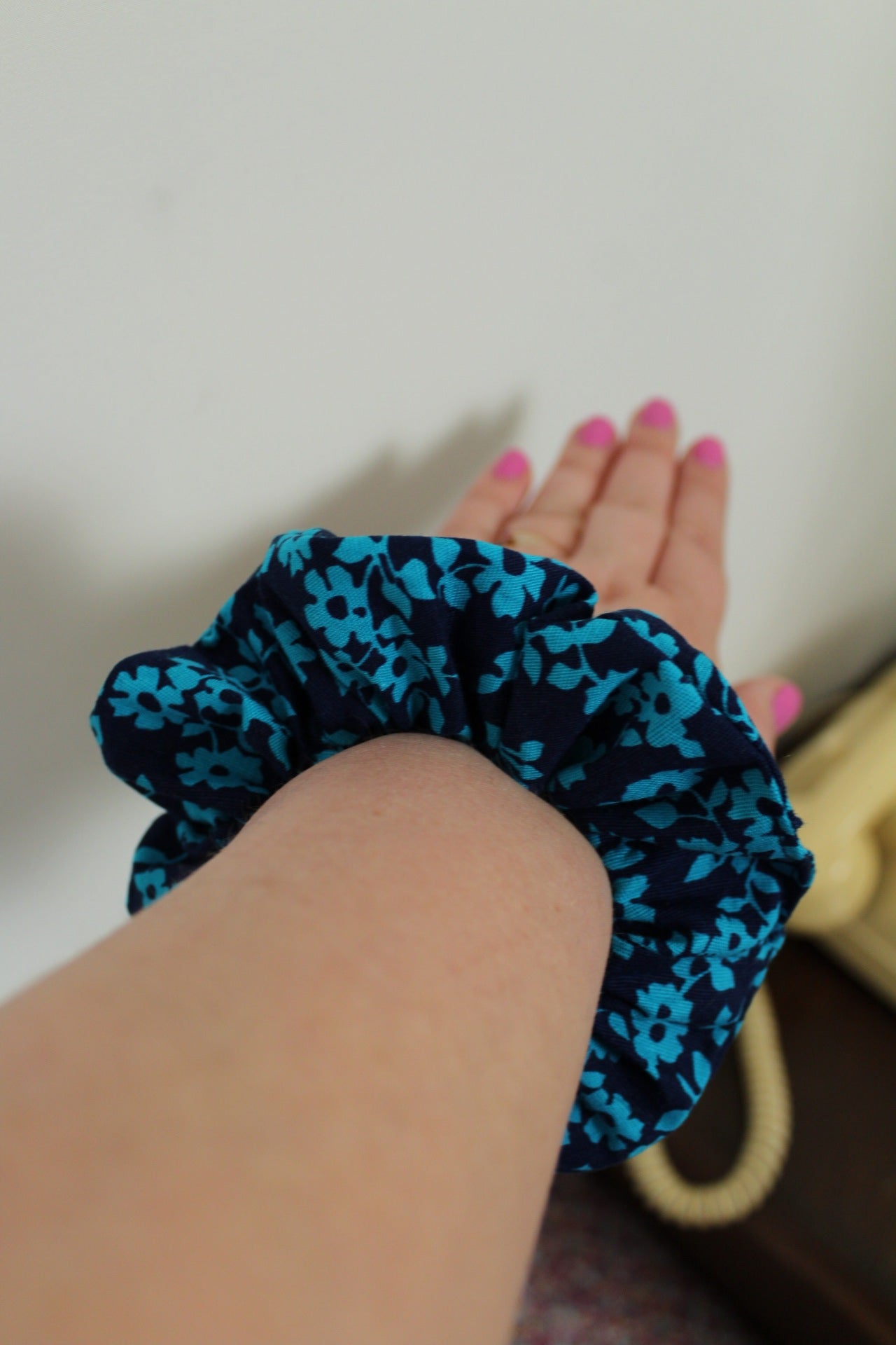 🎀Chouchou marine fleurs bleues pep's🎀