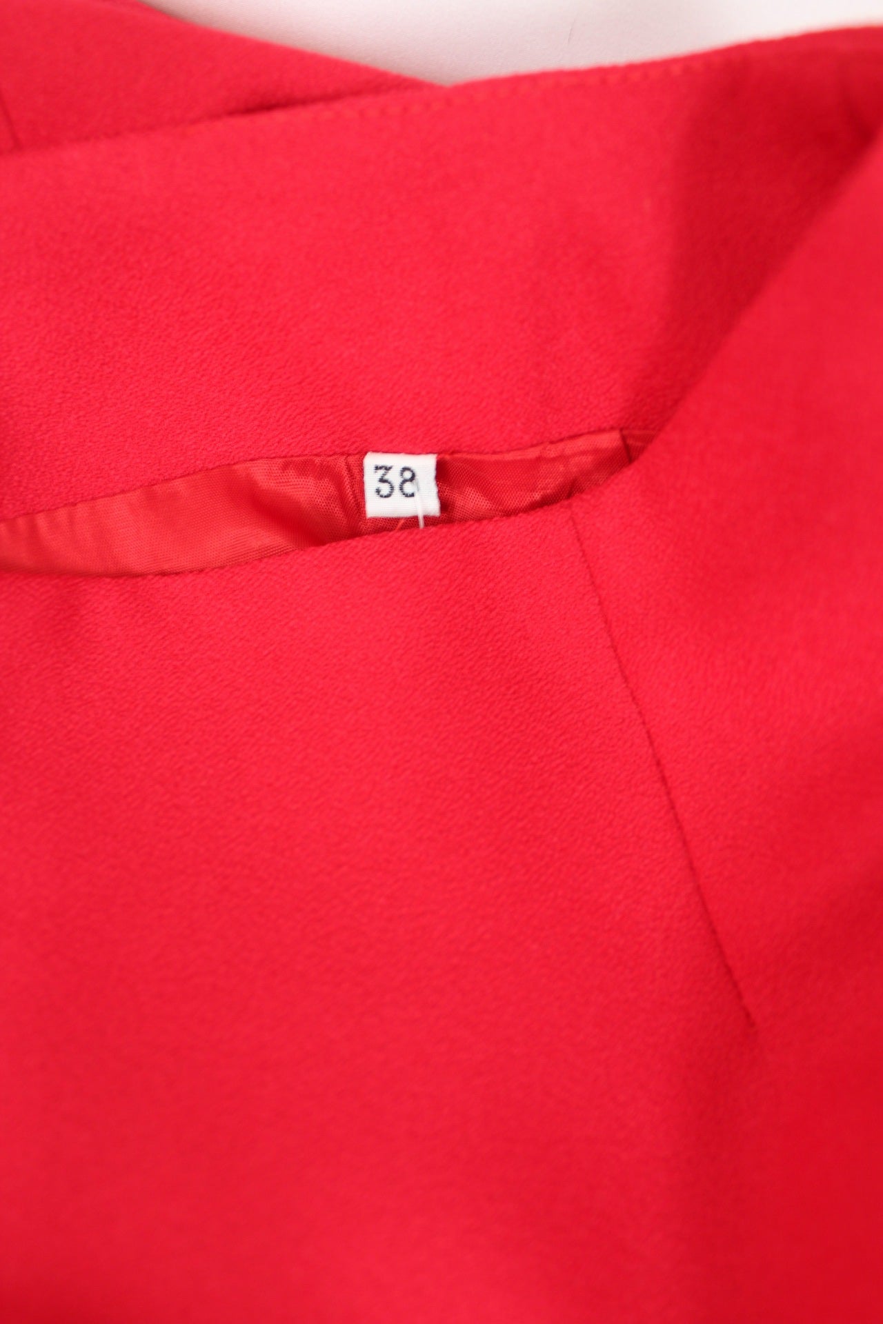 🌸🍒Jupe crayon vintage 80's rouge vif - pin-up/rockabilly- Taille 38🍒🌸