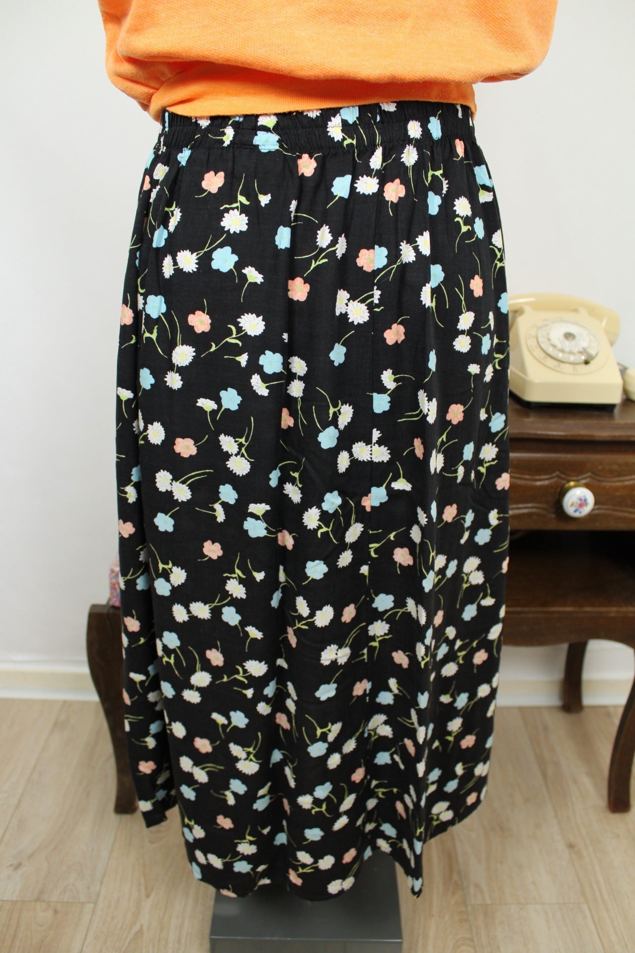 🍒🌸Jupe vintage 90's Daxon imprimé fleuri - Taille 36 à 40🌸🍒