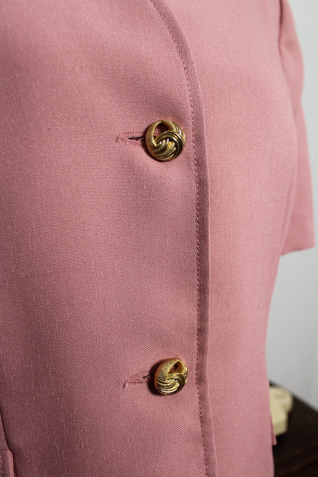 🍒🌸Blazer vintage 80's rose poudré preppy - Taille 38/40🌸🍒