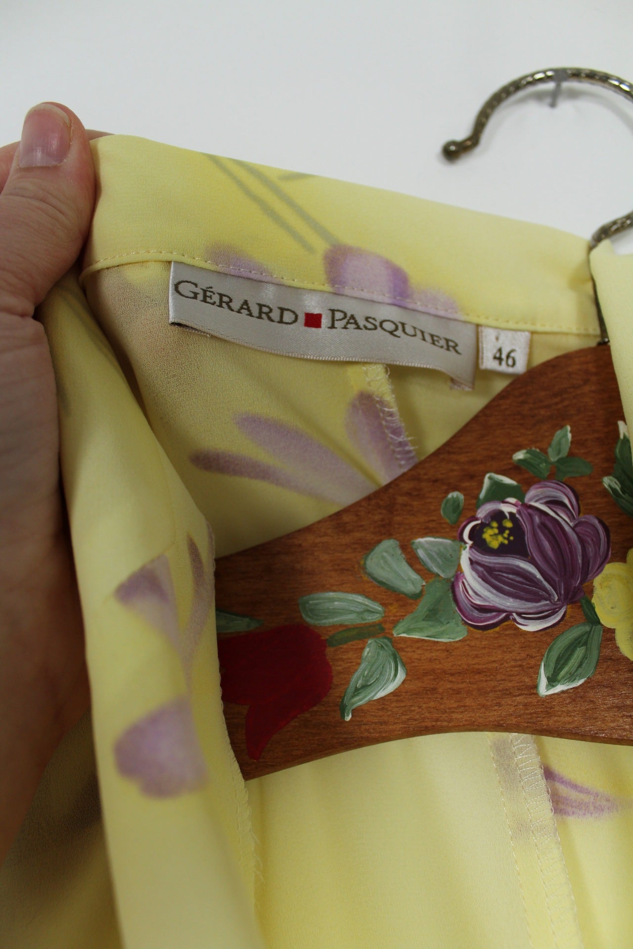 🍒🌸Sur-robe/chemise longue vintage 90s Gérard Pasquier - fluide, fleurie & ultra chic - Taille 42/44🌸🍒