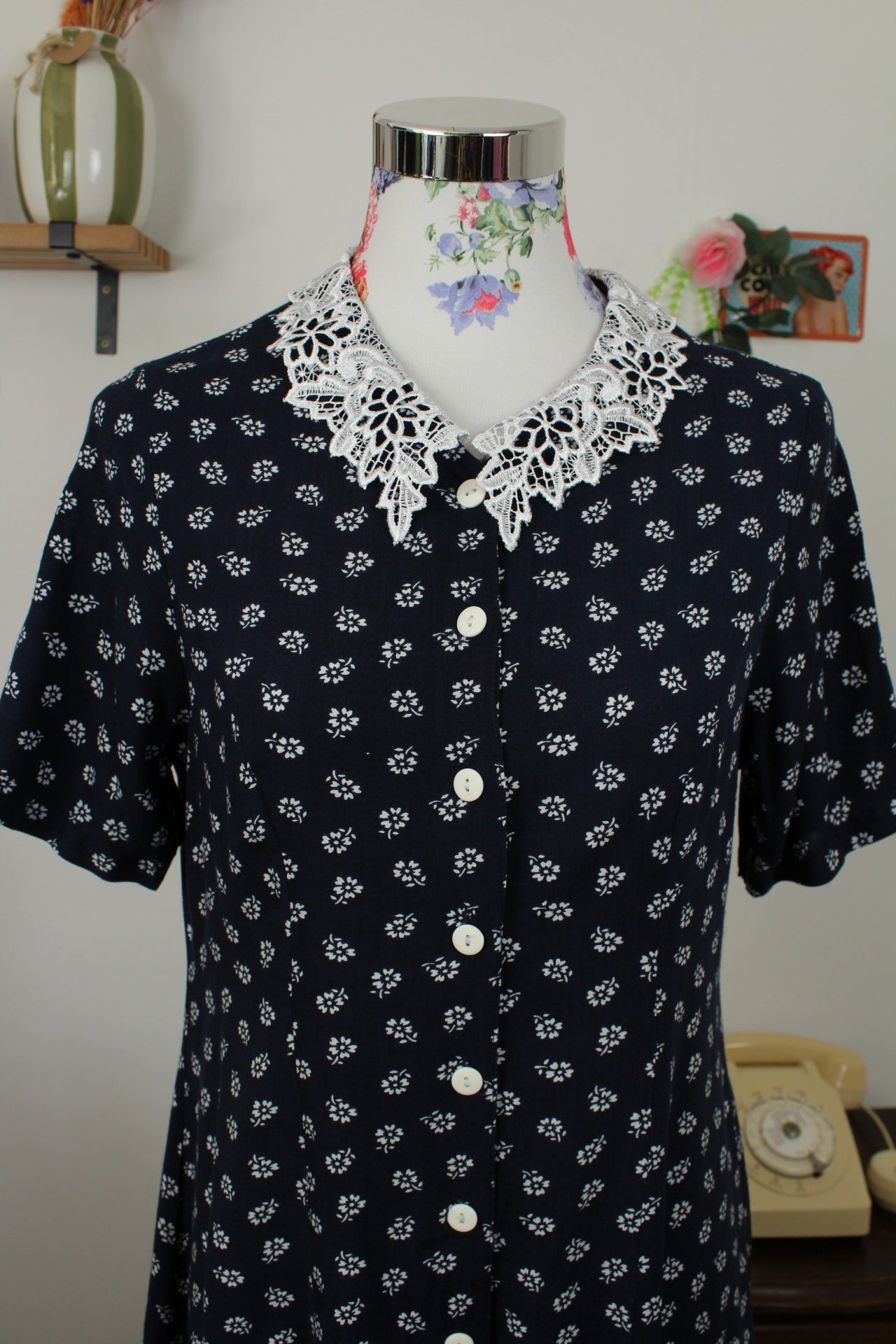 🌸🍒Robe vintage années 90 esprit tropicale & volants - Taille 38🍒🌸