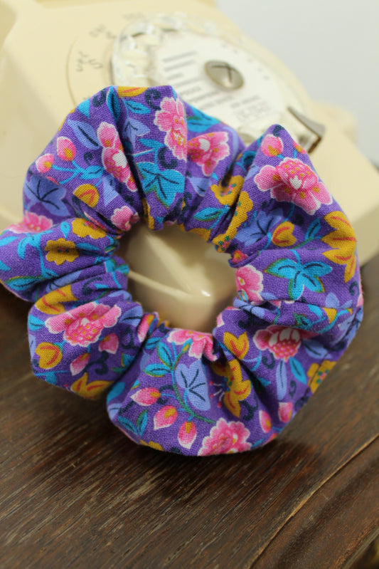 🎀Chouchou vintage 70/80s ultra coloré & fleuri🎀