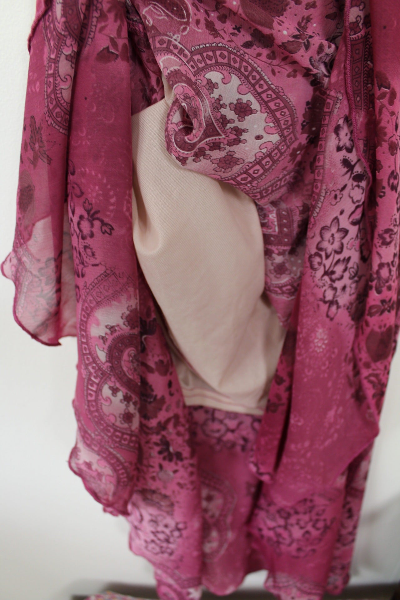 🌸🍒Robe longue vintage 90's violet romantique esprit bohème - Taille 38🍒🌸
