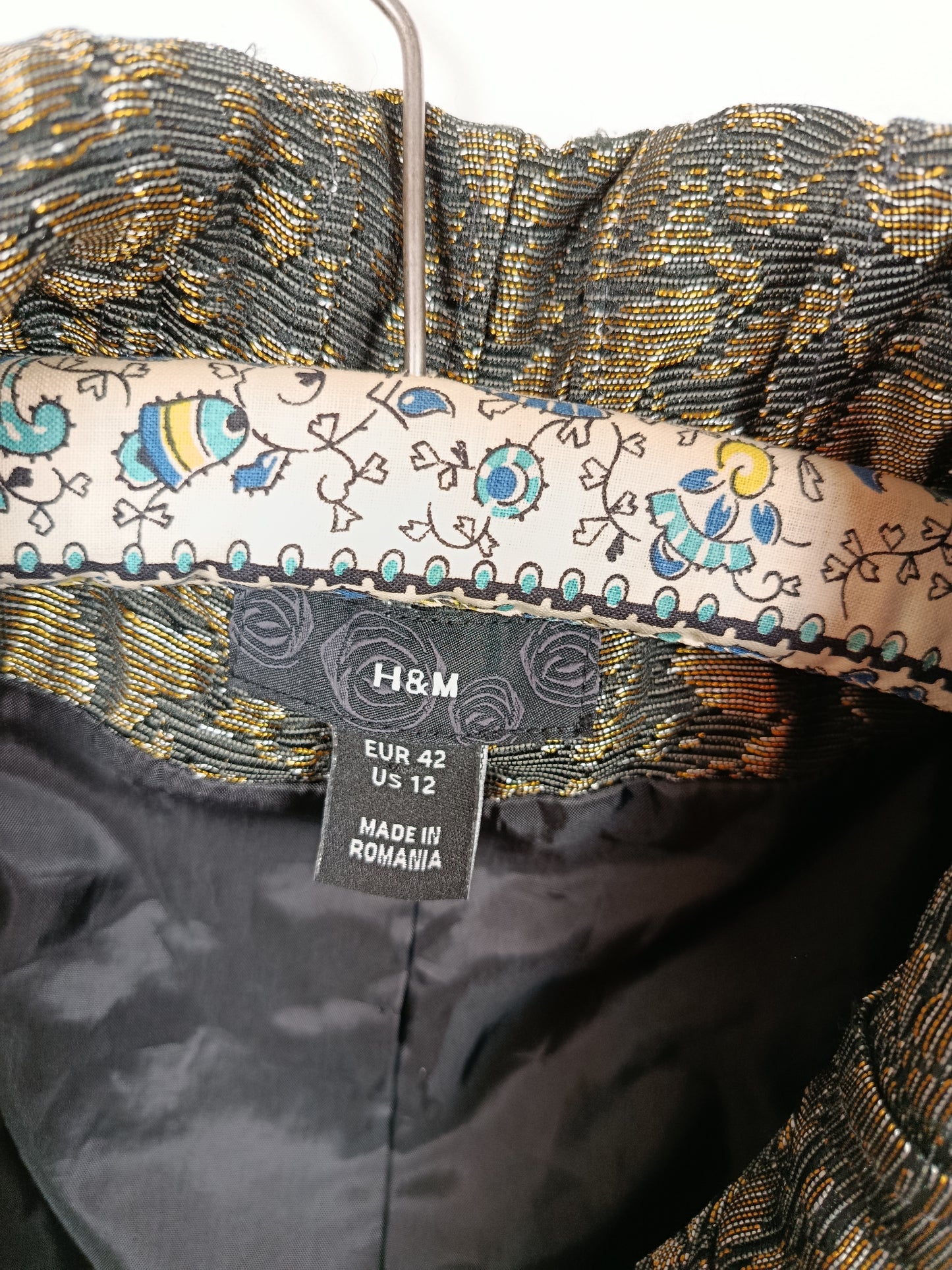 ✨Veste brocart dorée vintage H&M 2000's - chic & festive✨