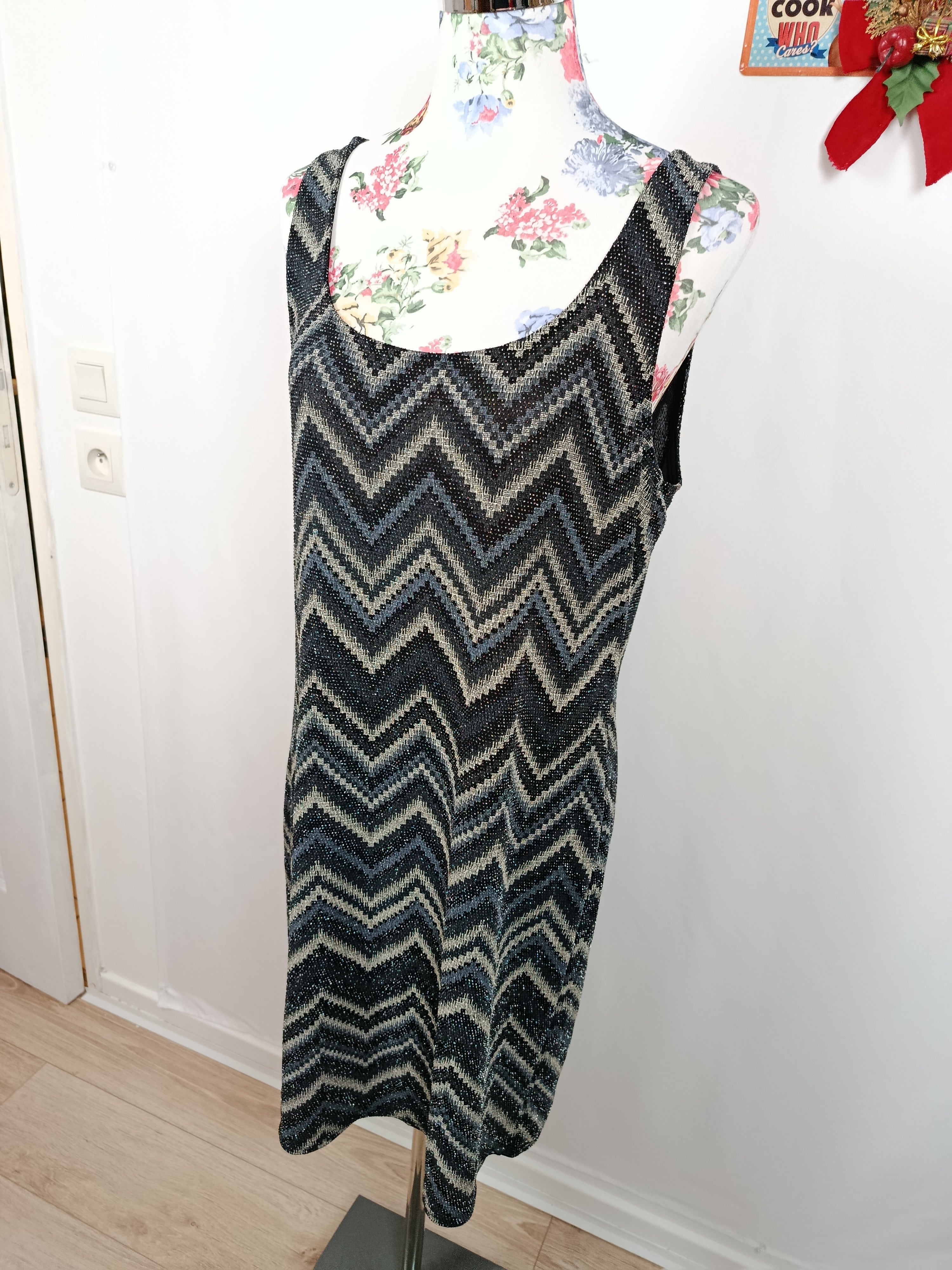 ✨Robe de soirée  stretch zigzag glitter spéciale fêtes✨