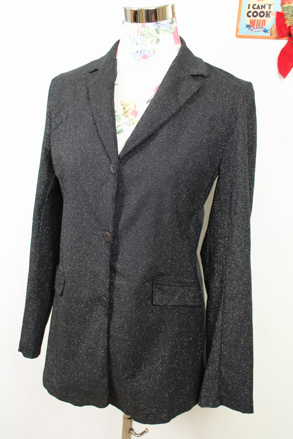 ✨Blazer noir pailleté - N.Y by MLD - made in France chic fêtes✨