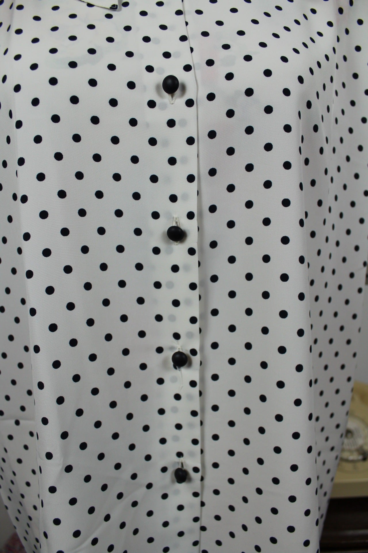 🌸🍒Blouse à pois vintage 80/90s - Devernois Paris chic  - col lavallière 🍒🌸