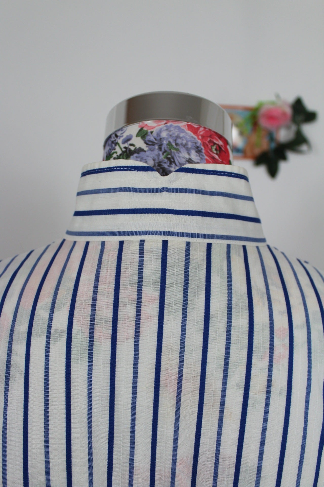 🌸🍒Chemise rayée vintage 90's col rond C&A Yessica - Taille 36🍒🌸