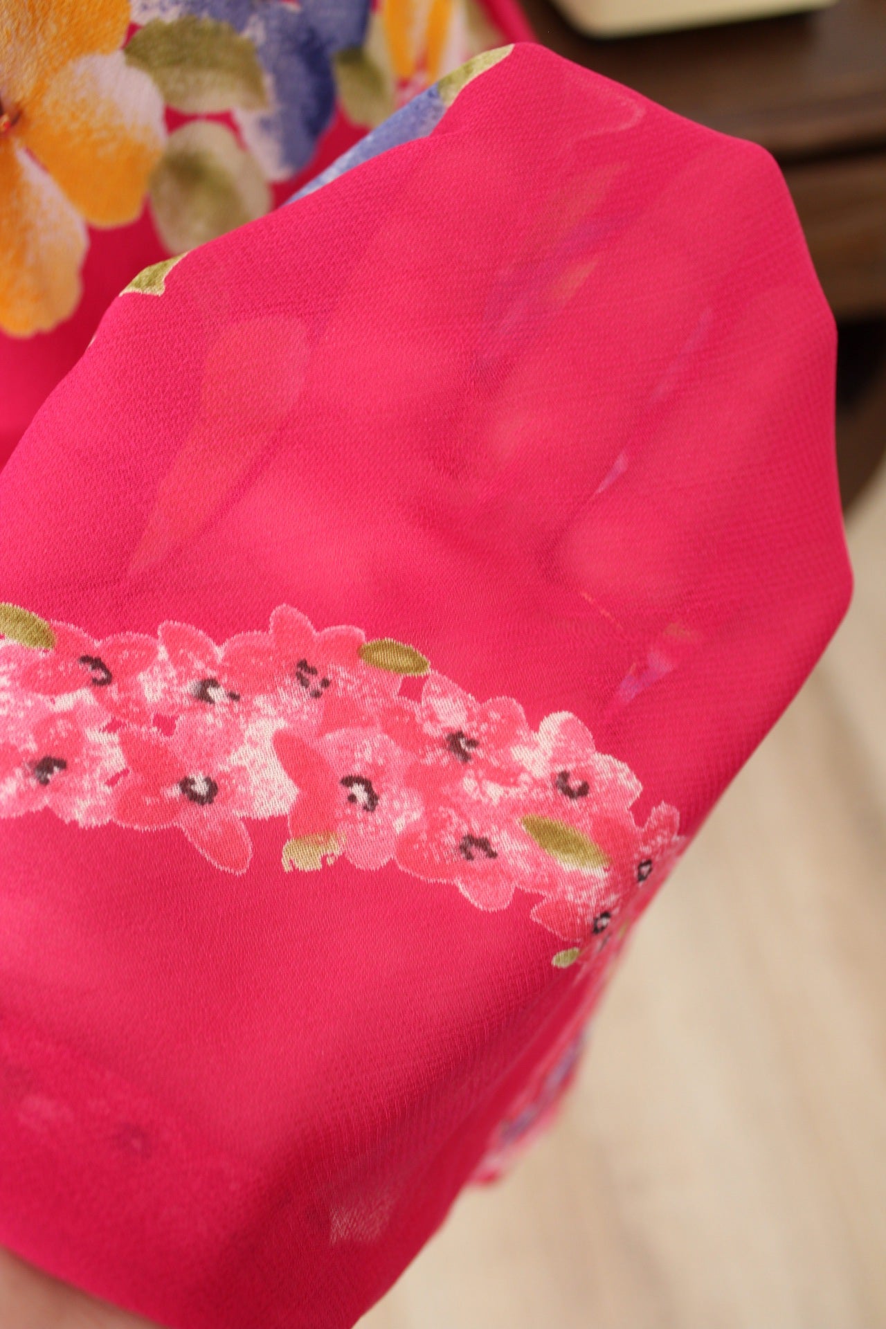🌸🍒Robe vintage 90's inspirations fleurs tropicales et rose pep's - Taille 36/38🍒🌸