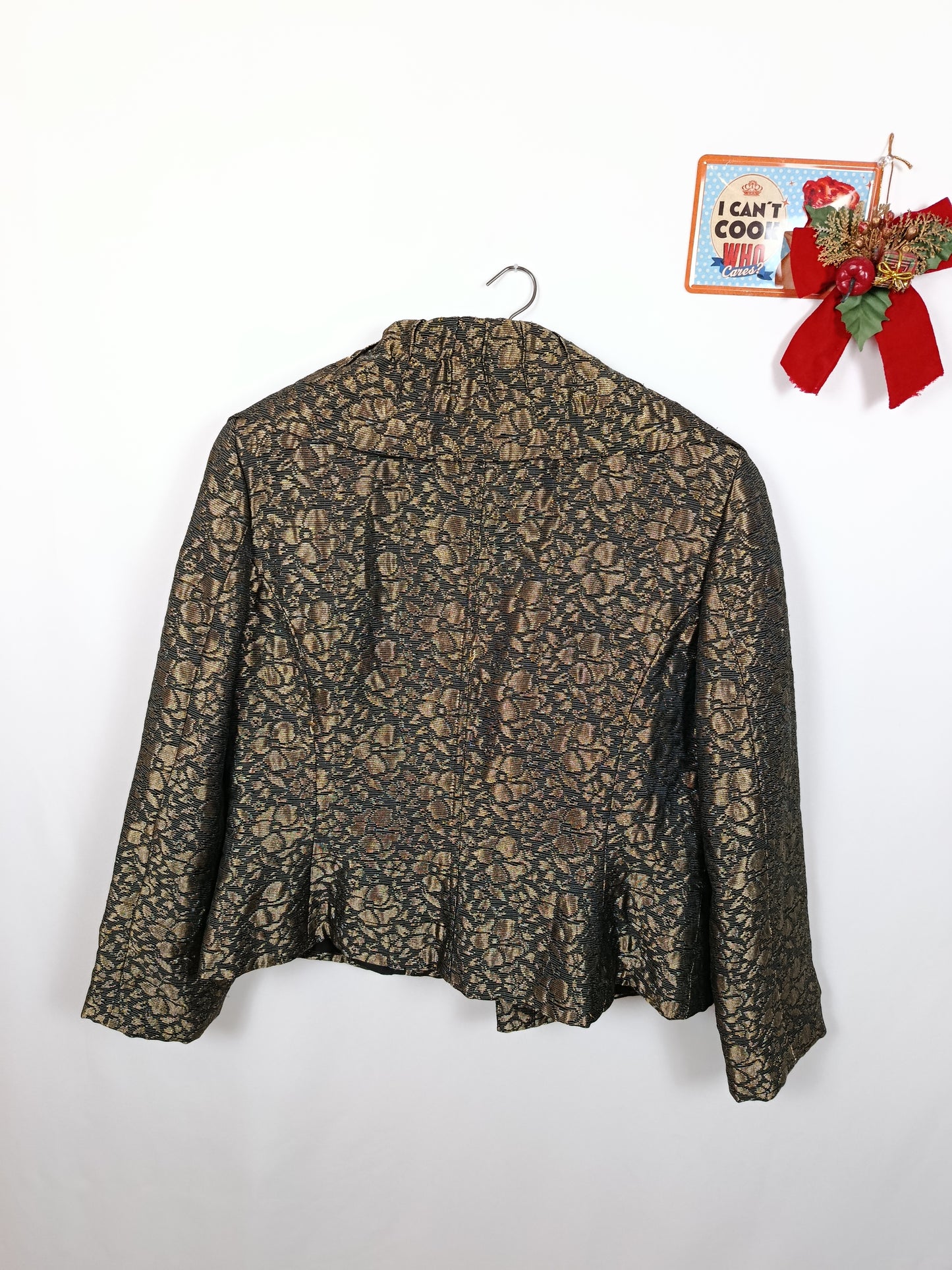 ✨Veste brocart dorée vintage H&M 2000's - chic & festive✨