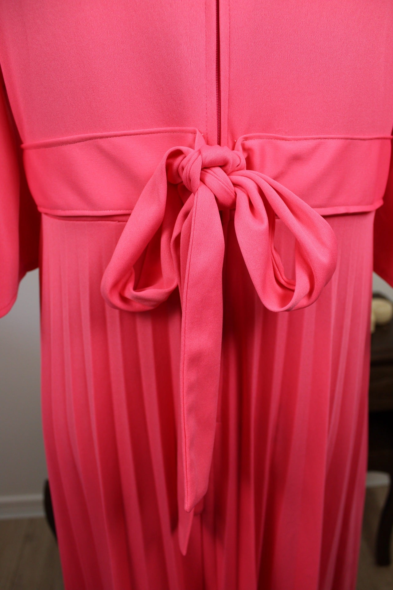 🌸🍒Robe longue vintage 70/80's rose pep's coupe empire - Taille 40🍒🌸