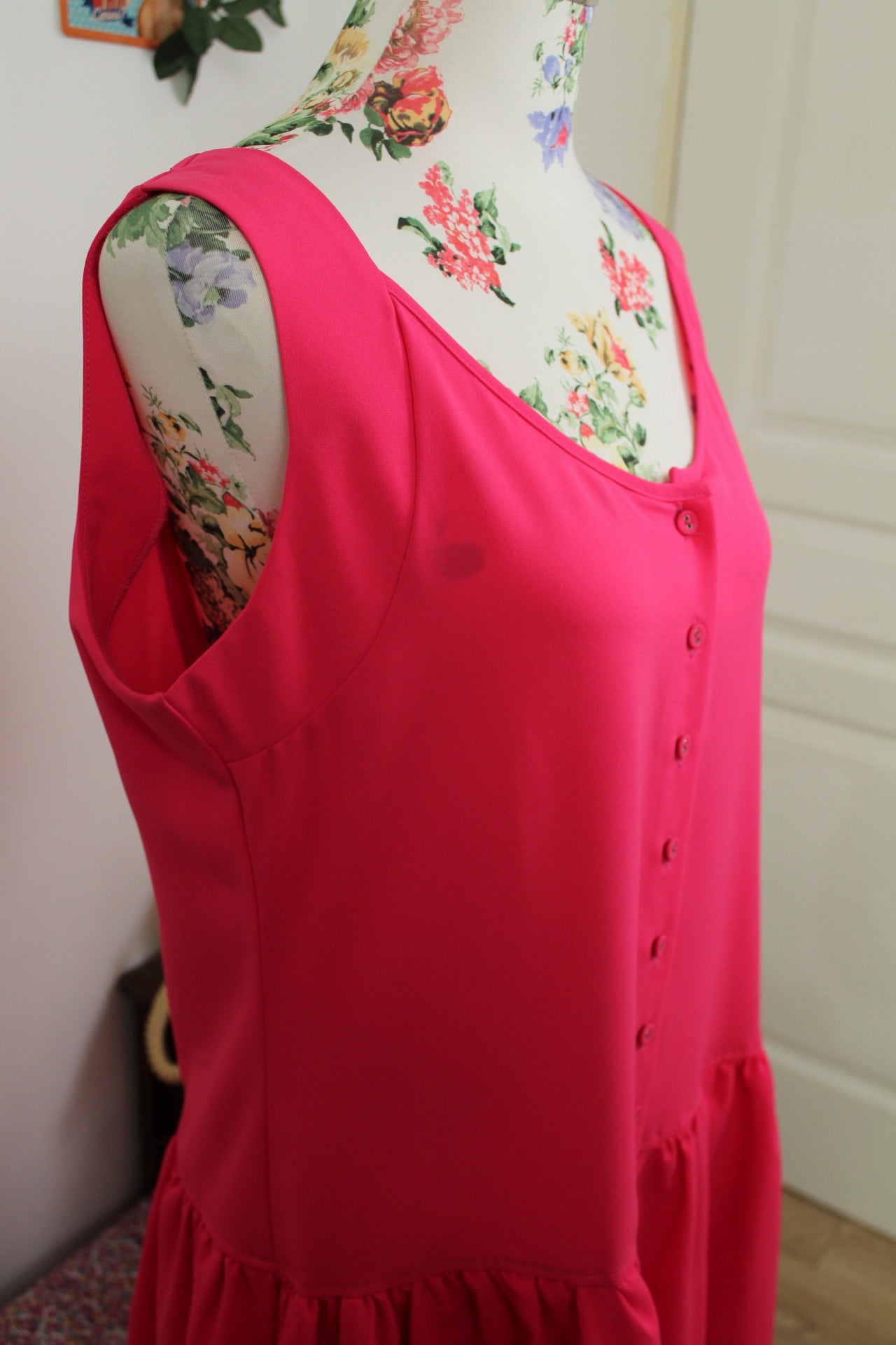 🌸🍒Robe rétro Pepaloves rose bonbon esprit pin-up - Taille 40🍒🌸