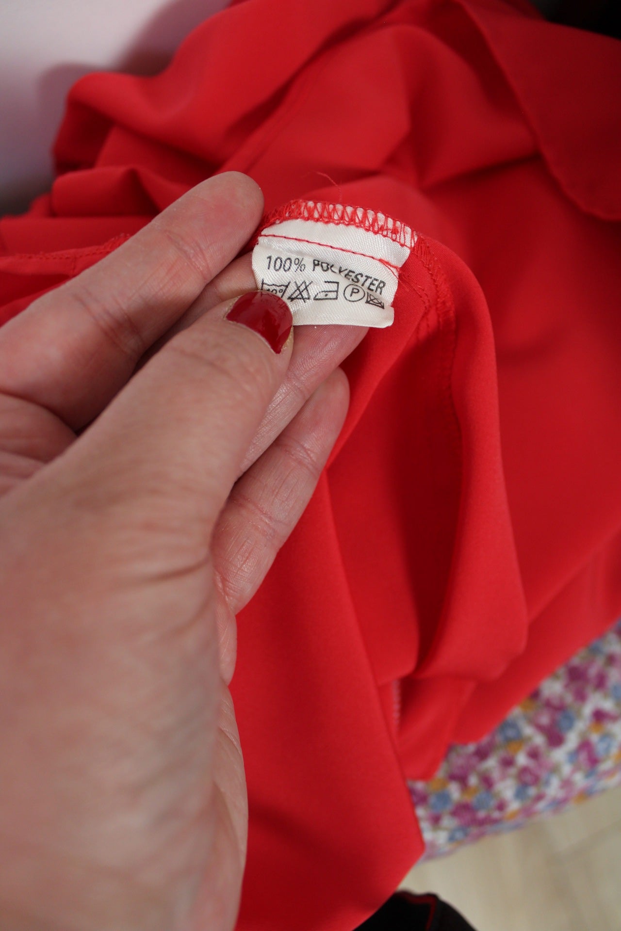 🍒🌸Chemise vintage 90's rouge clair éclatant - Taille 38/40🌸🍒