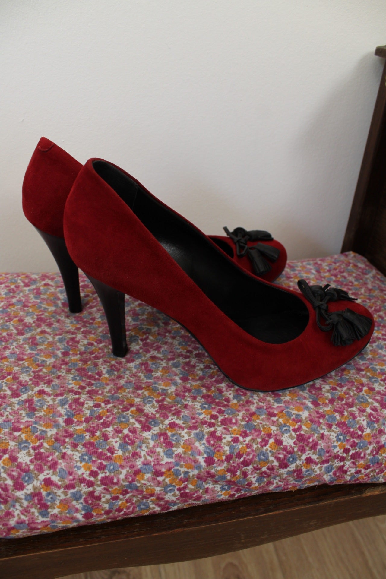 🌸🍒Escarpins Minelli style pin-up rouge - pointure 40🍒🌸