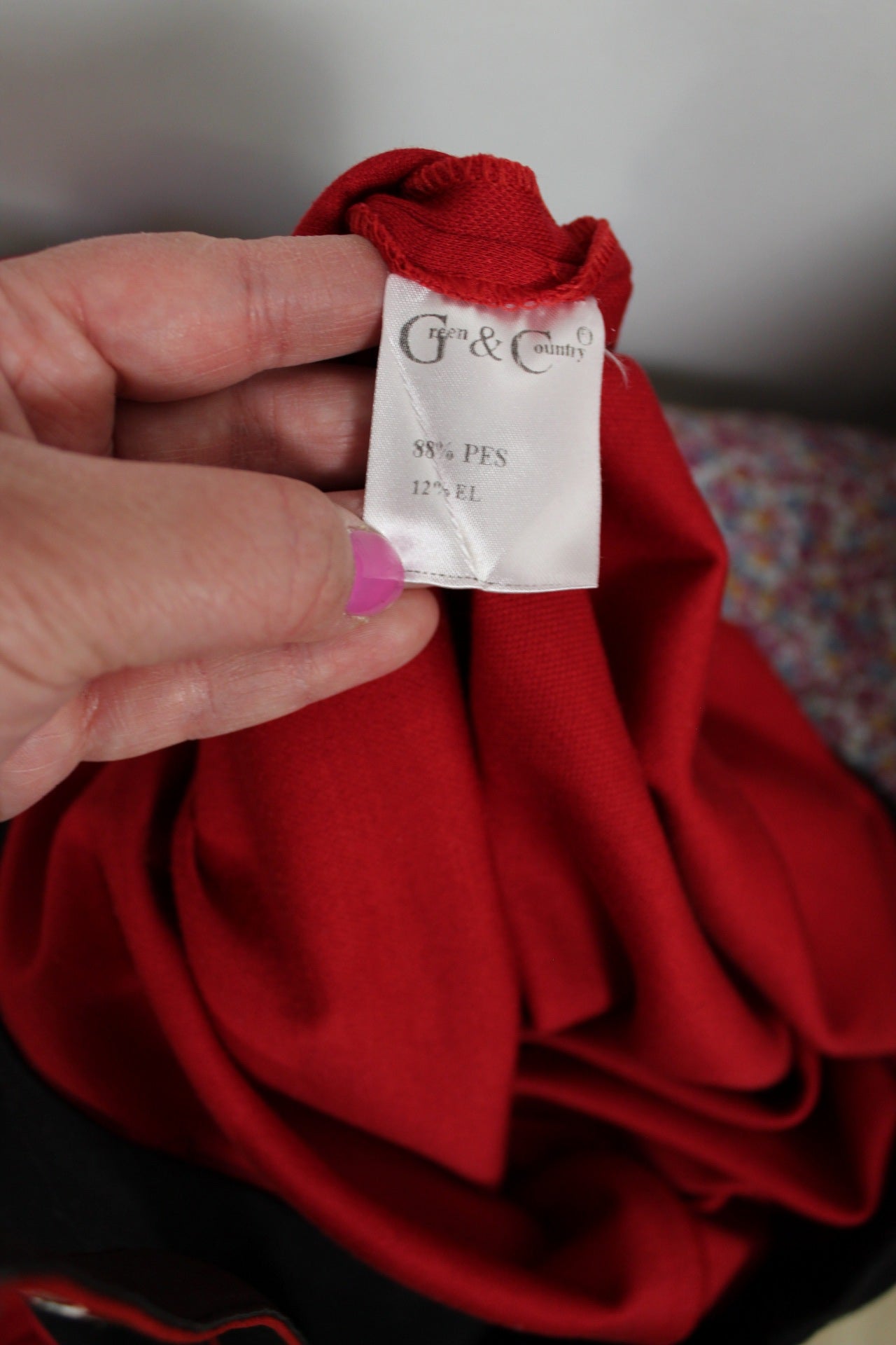 🌸🍒Robe rouge vintage 90s/2000s dentelle fleurie glam chic sexy - Taille 38🍒🌸