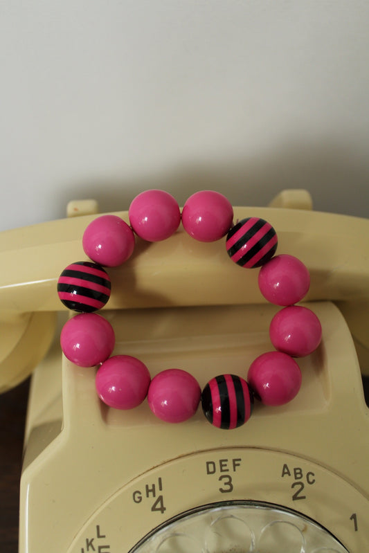 🌸🍒Bracelet rose pep's vintage 90s/2000s🍒🌸