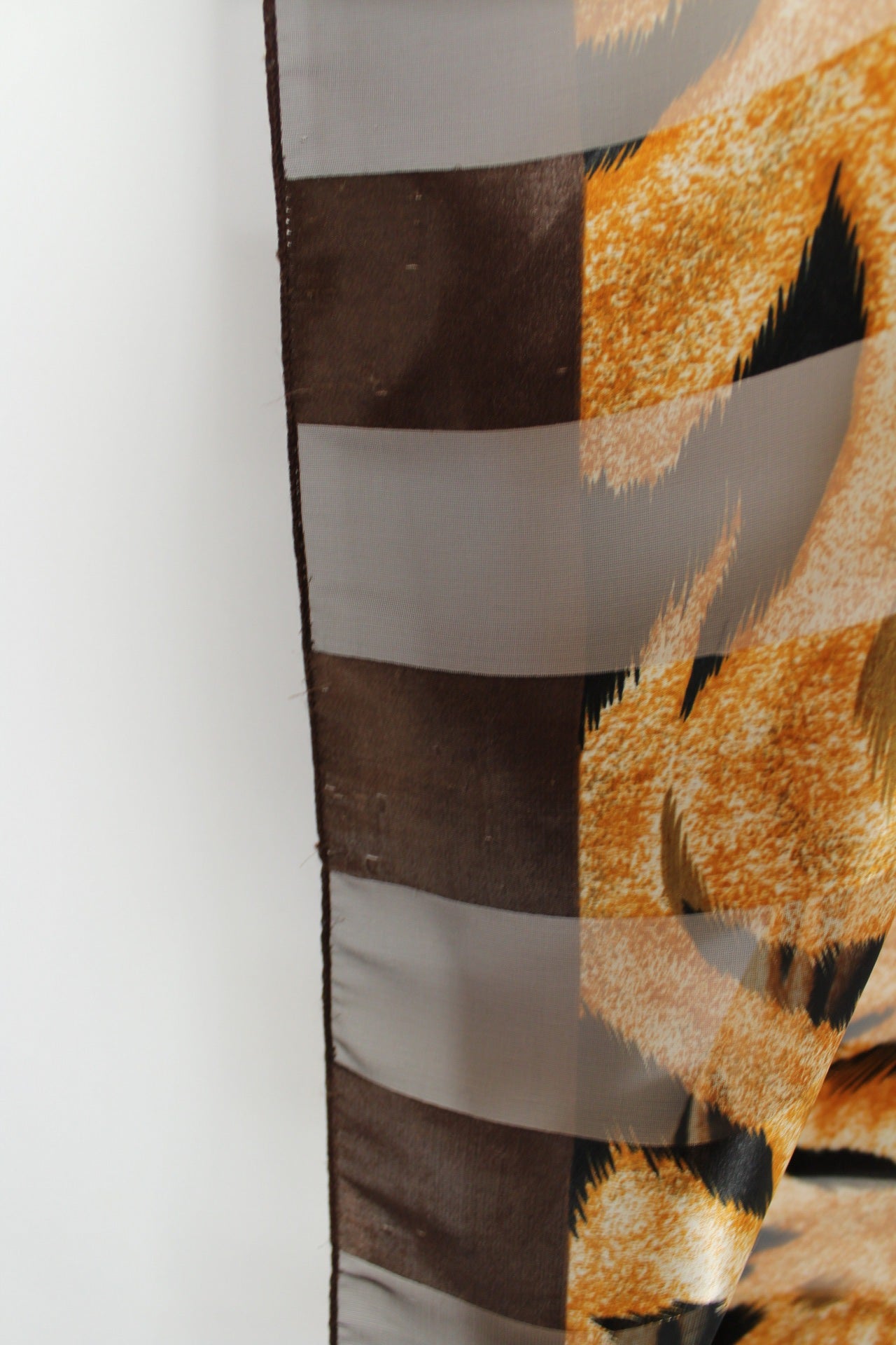 🌸🍒Grand foulard vintage 90's animal print tigre🍒🌸