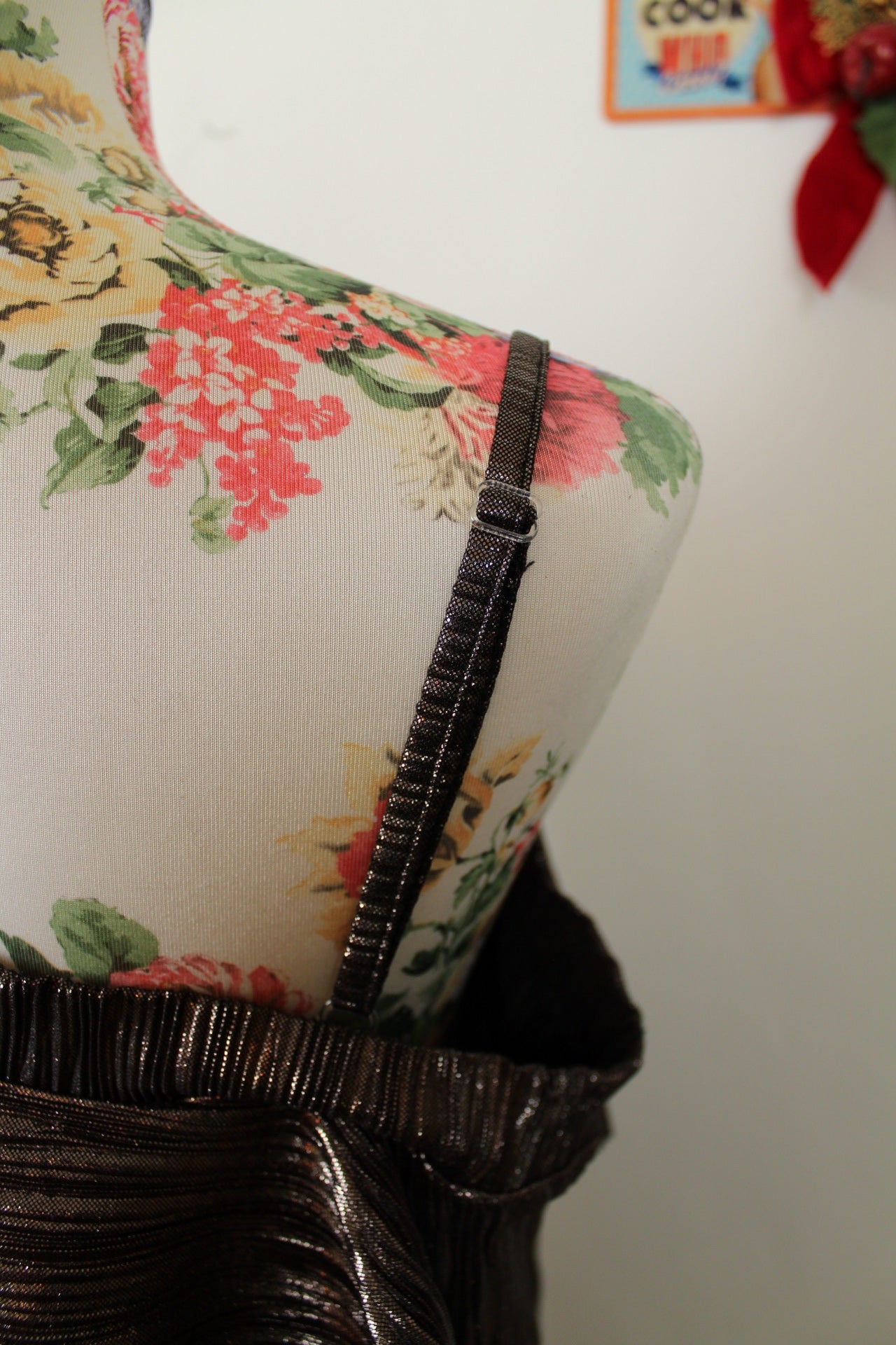 ✨Robe de soirée plissée bronze asymétrique - Promod✨